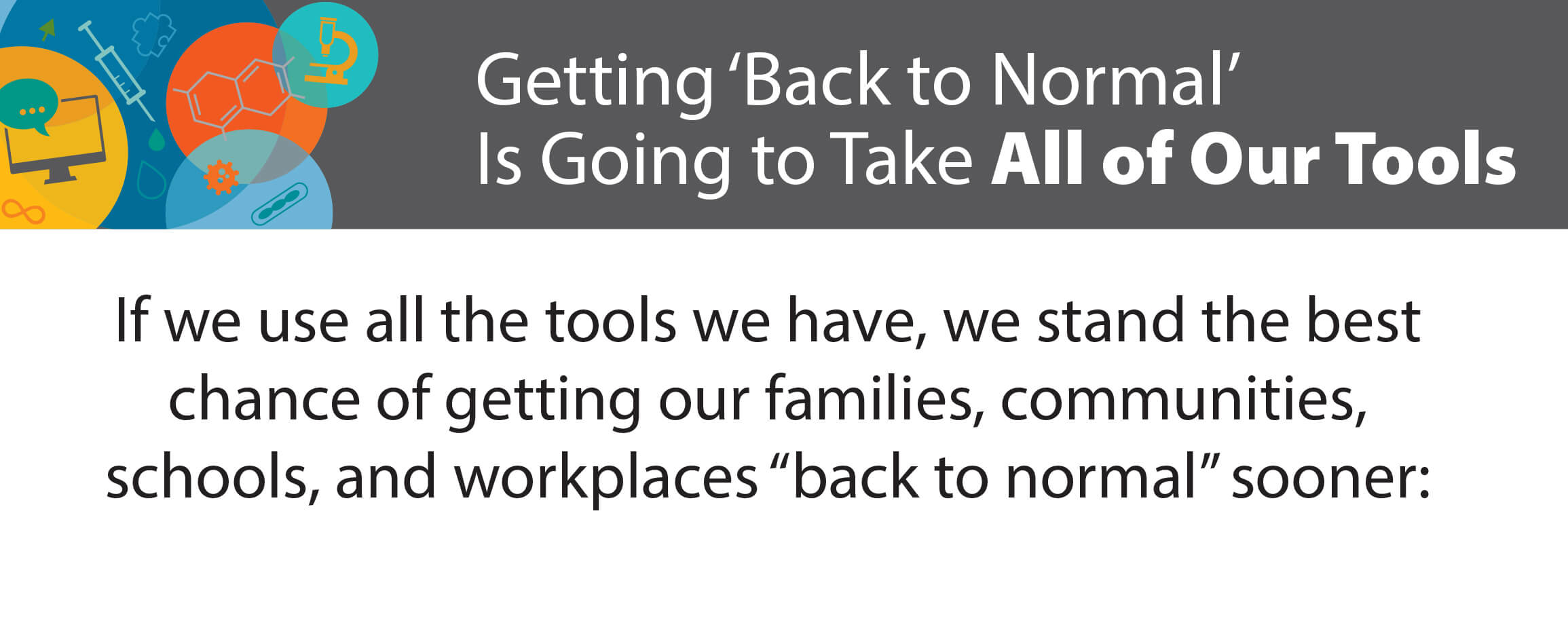 Getting ‘Back to Normal’ is Going to Take All of Our Tools