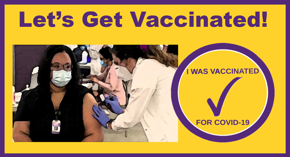 Let's get vaccinated flyer
